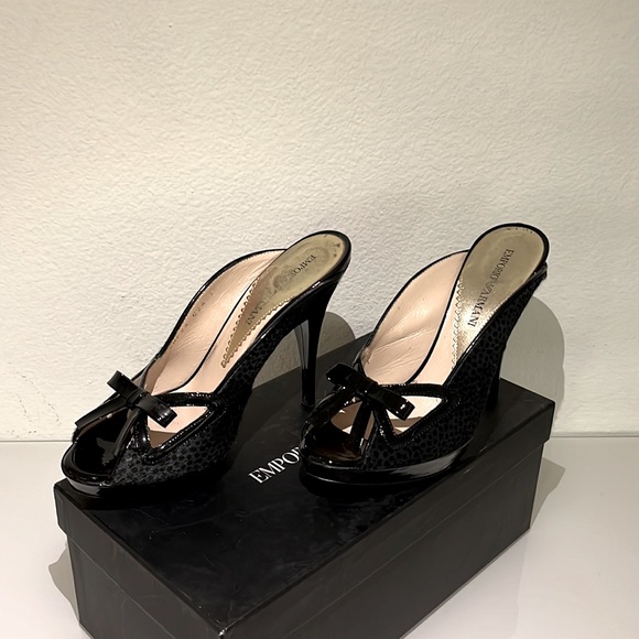 Emporio Armani Women’s Heeled Mules – Size 36 - Picture 2 of 11